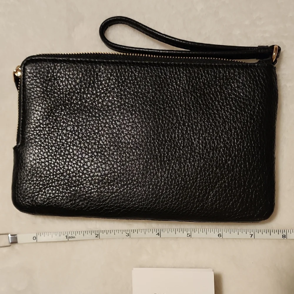 Coach Tan and Brown Signature Wristlet - Picture 3 of 7